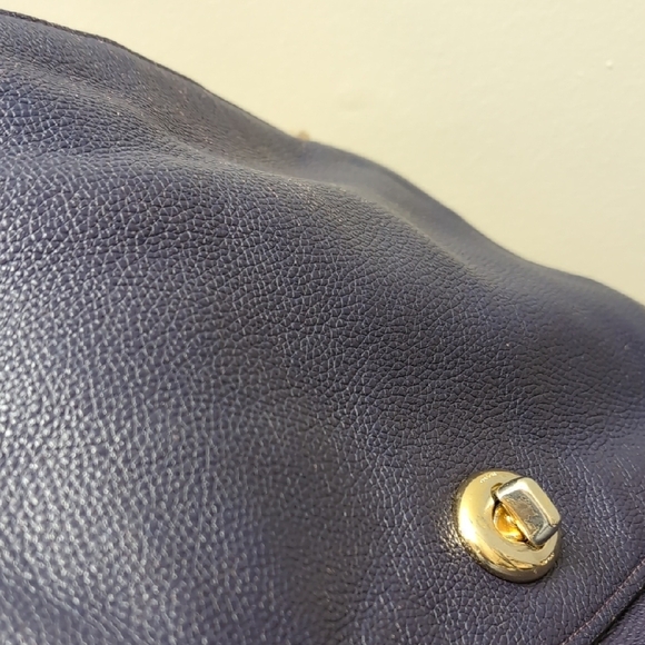 Coach Purple Leather Bag - Picture 2 of 8